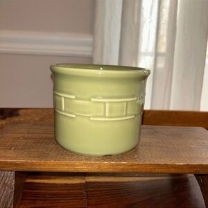 - Longaberger woven traditions sage crock made in the USA mint condition